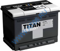 Аккумуляторная батарея TITAN STANDART 6СТ-60.0 VL о/п - at66.ru - Екатеринбург