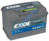 Аккумуляторная батарея Exide Premium 6СТ-72 EA722 о/п - at66.ru - Екатеринбург