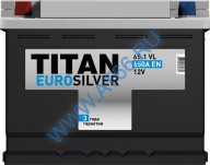 Аккумуляторная батарея TITAN EURO SILVER 6СТ-65.1 VL п/п - at66.ru - Екатеринбург