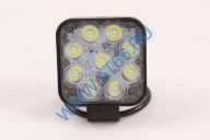 Фара светодиодная 9 LED (WSQ009S-М) квадратная (малая) 10-30В 27W (направленный свет) KS-AUTO - at66.ru - Екатеринбург