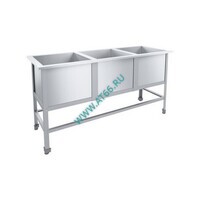 Ванна моечная 3-секционная 1500х530х870/430х430 гл 300 ЭКОНОМ ЦК ВМО3-430ЭЦК-М - ОБЩЕПИТснаб-ЮГ, Новороссийск