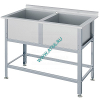 Ванна моечная 2-секционная с бортом 1200х500х870/500х400 гл 400 ВМ-2/500х400, шт - ОБЩЕПИТснаб-ЮГ, Новороссийск