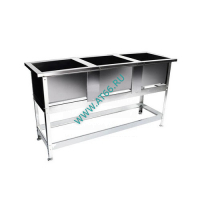 Ванна моечная 3-секционная с бортом 1480х600х870/400х500 гл 400 ВМб-3/400*500 2 ОТВ, шт - ОБЩЕПИТснаб-ЮГ, Новороссийск