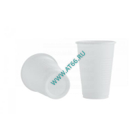 Стакан 100 мл одноразовый ПП Эконом белый (100 шт.), упак - ОБЩЕПИТснаб-ЮГ, Новороссийск