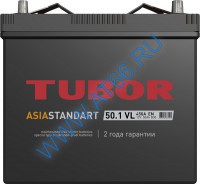 Аккумуляторная батарея TUBOR ASIA STANDART 6СТ-50.1 VL B00 (B24) п/п - at66.ru - Екатеринбург