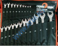 Набор ключей 22 предмета сумка (6-19, 21, 22, 24, 27, 30, 32) холодный штамп CR-V - at66.ru - Екатеринбург
