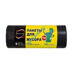 Пакет для мусора ПВД рулон 120 л (10 шт.), рул - ОБЩЕПИТснаб-ЮГ, Новороссийск