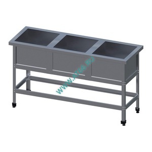 Ванна моечная 3-секционная с бортом 1560х530х870/430х430 гл 400 ВСМ-3/430-ЮТ - ОБЩЕПИТснаб-ЮГ, Новороссийск
