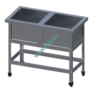 Ванна моечная 2-секционная с бортом 1045х530х850/430х430 гл 300/ ВСМ-2/430-ЮТ, шт - ОБЩЕПИТснаб-ЮГ, Новороссийск