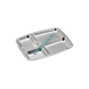 Поднос секционный 350х260х24 мм из нержавеющей стали, 4 секции, шт - ОБЩЕПИТснаб-ЮГ, Новороссийск
