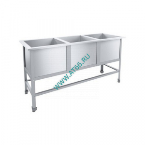 Ванна моечная 3-секционная 1500х530х870/430х430 гл 300 ЭКОНОМ ЦК ВМО3-430ЭЦК-М - ОБЩЕПИТснаб-ЮГ, Новороссийск