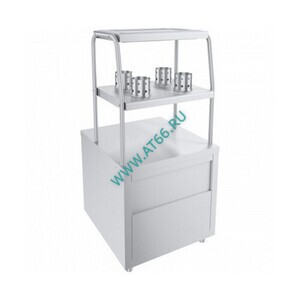 Стойка для приборов 630х675х1350 мм Лира-Профи с хлебницей ПищТех СП/ЛП-01 - ОБЩЕПИТснаб-ЮГ, Новороссийск