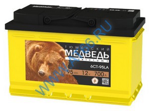 Аккумуляторная батарея Тюменский Медведь 6СТ 95 LA п/п - at66.ru - Екатеринбург